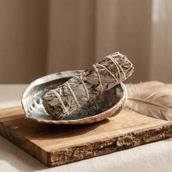 Smudge stick witte salie, 10 cm
